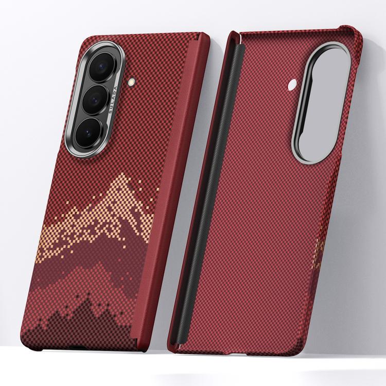 For Galaxy Z Fold8 Ultra 5G SULADA Kevlar Pixel Grid Texture Skin Feel Phone Case(Red)