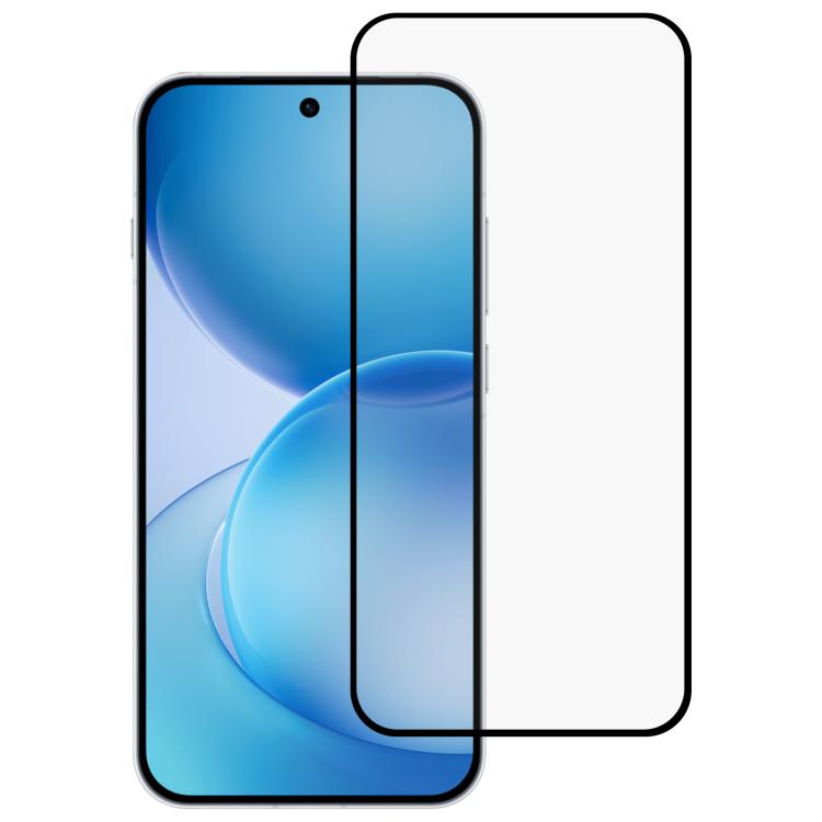 For OPPO Reno16 5G Global 0.18mm High Aluminum Full Screen Silk Printing Tempered Glass Film, Support Fingerprint Unlocking