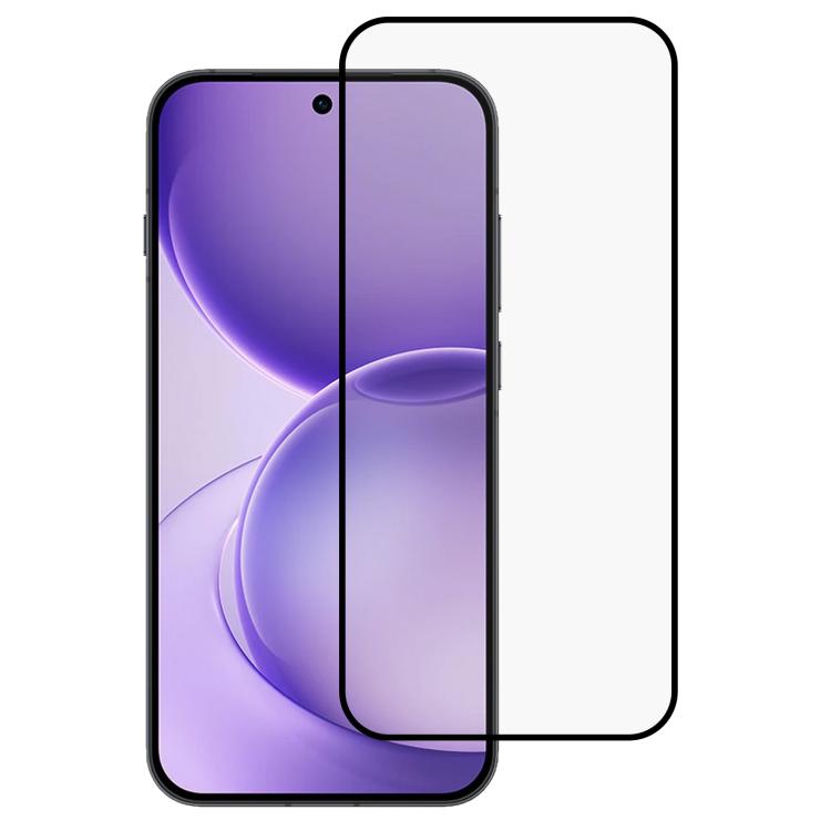 For OPPO Reno16 F 5G 0.18mm High Aluminum Full Screen Silk Printing Tempered Glass Film, Support Fingerprint Unlocking