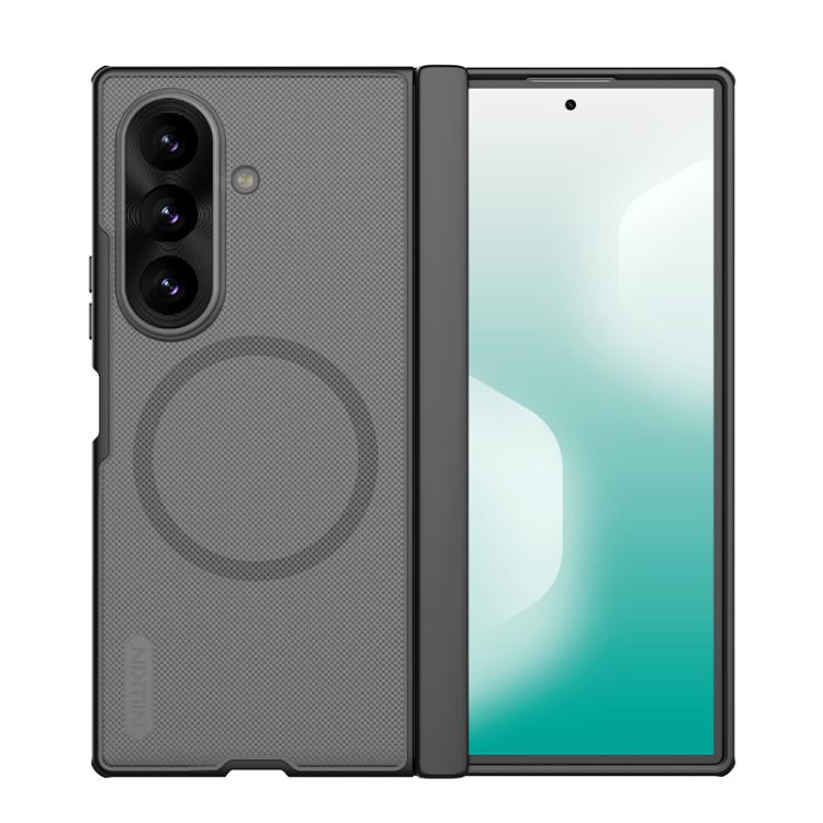 For Galaxy Z Fold8 Ultra 5G NILLKIN Frosted Fold PC + TPU MagSafe Magnetic Phone Case(Transparent Black) — купить у Sunsky-online WW