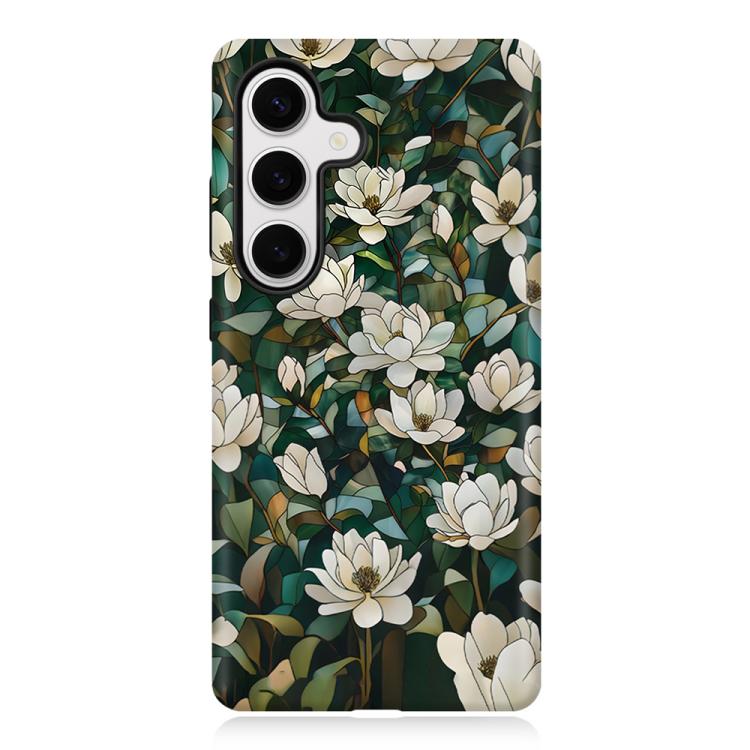 For Galaxy S24 5G Colorful Romantic Art Floral Phone Case(Jasmine Blooms)