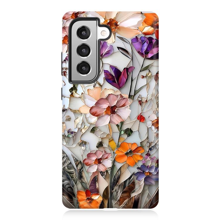 For Galaxy S22+ 5G Colorful Romantic Art Floral Phone Case(Colorful Flowers)