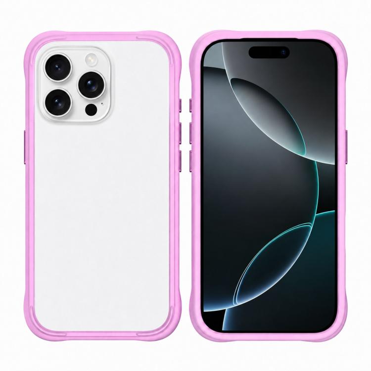 For iPhone 16 Pro Phone Silicone Frame Bumper Case(Purple)