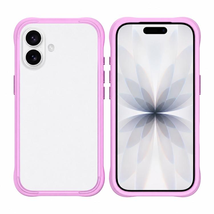 For iPhone 17 Phone Silicone Frame Bumper Case(Purple)