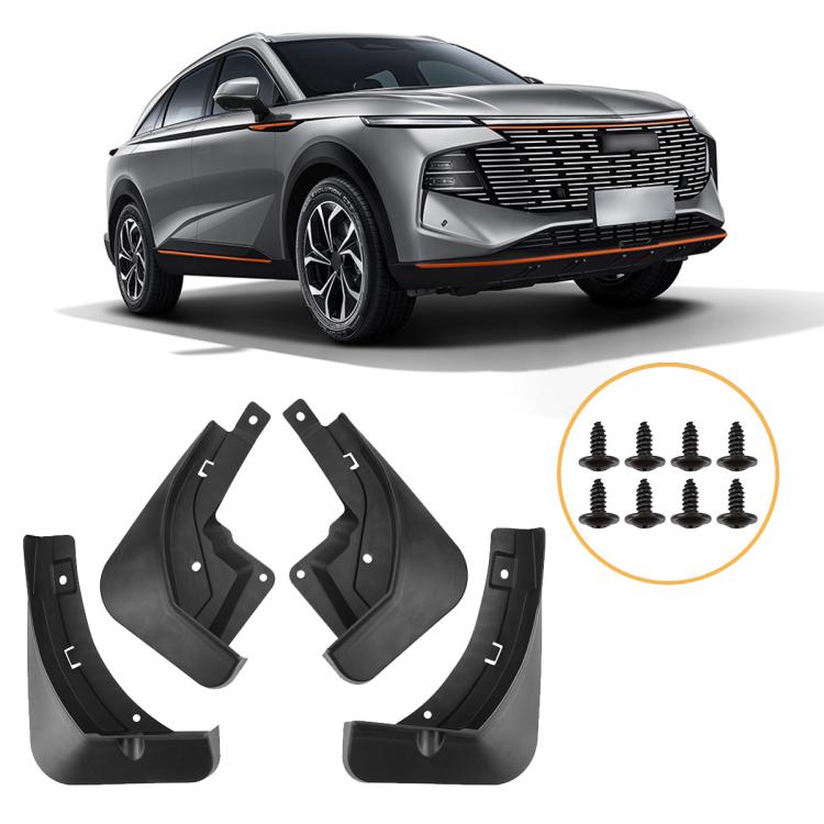 

For GreatWall Haval F7 2024 4pcs/Set Car Wheel Splash Flaps Fender Guard