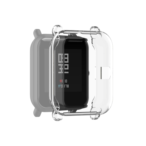 

For Amazfit Pop Full Coverage TPU Protective Case Cover(Transparent)