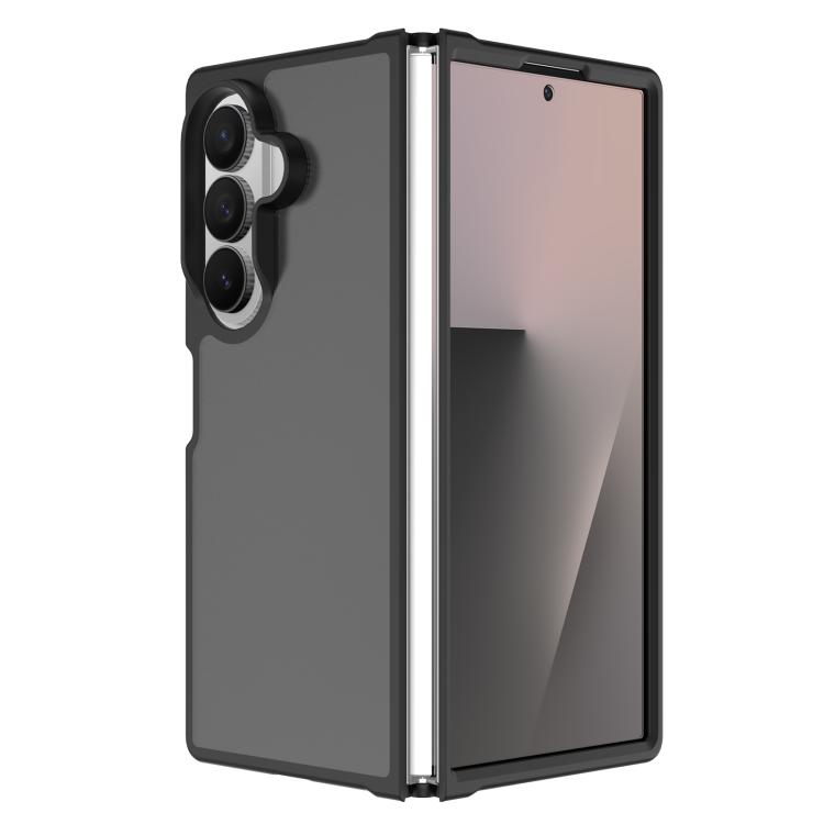 For Galaxy Z Fold8 Ultra 5G Skin Feel Contrast Color TPU Hybrid PC Phone Case(Black)
