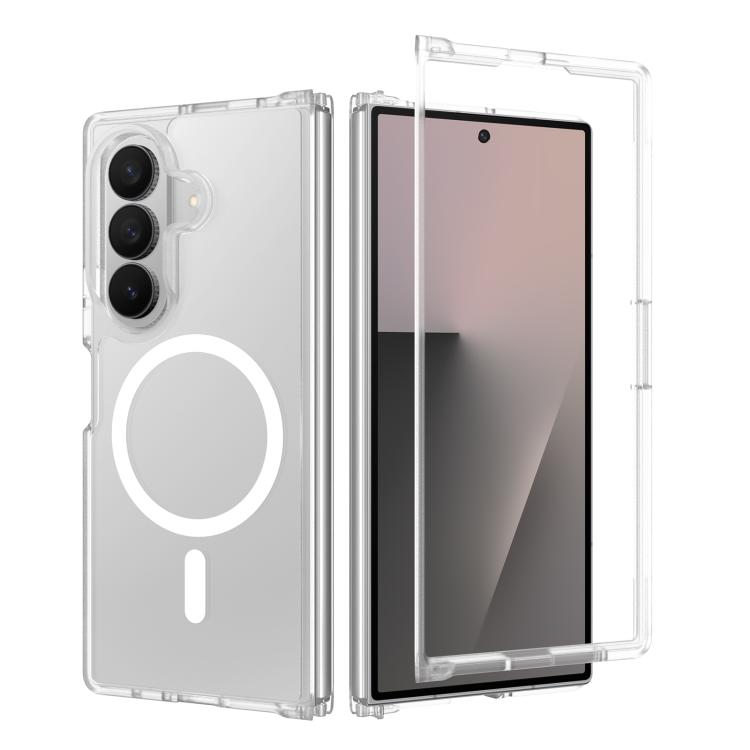 For Galaxy Z Fold8 Ultra 5G Skin Feel TPU Hybrid PC MagSafe Phone Case(Matte Transparent)