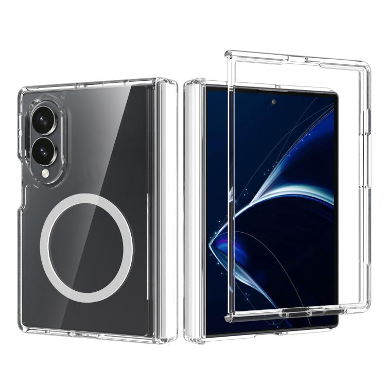 For Galaxy Z Fold8 5G Scratch-proof Transparent Magnetic Phone Case with Hinge Cover — купить у Sunsky-online WW