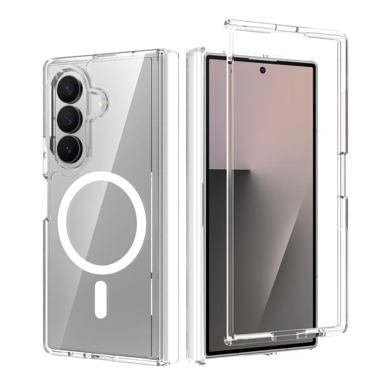 For Galaxy Z Fold8 Ultra 5G Scratch-proof Transparent Magnetic Phone Case with Hinge Cover — купить у Sunsky-online WW