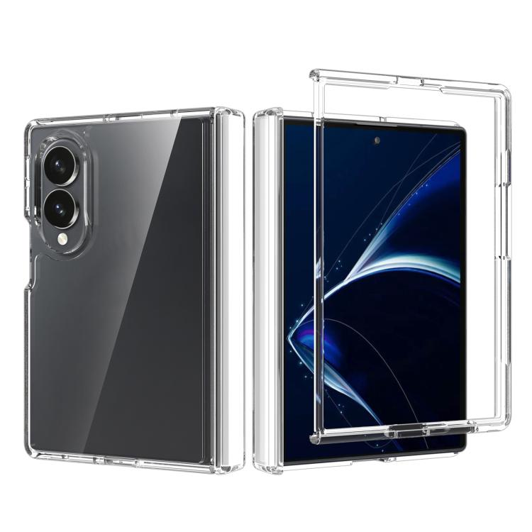 For Galaxy Z Fold8 5G Acrylic Scratch-proof Transparent Phone Case with Hinge Cover