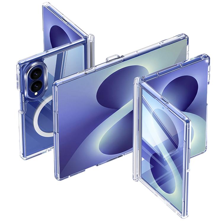 

For Galaxy Z Fold8 5G Transparent Magnetic Hinge Protective Phone Case