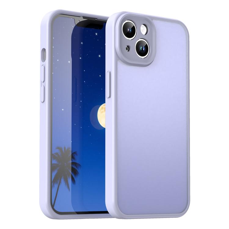 For iPhone 13 Fanying Series Precision Camera Hole PC Hybrid TPU Translucent Frosted Phone Case(Lavender) — купить у Sunsky-online WW