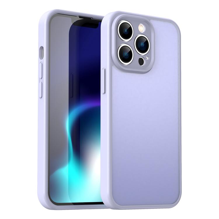 For iPhone 13 Pro Fanying Series Precision Camera Hole PC Hybrid TPU Translucent Frosted Phone Case(Lavender) — купить у Sunsky-online WW