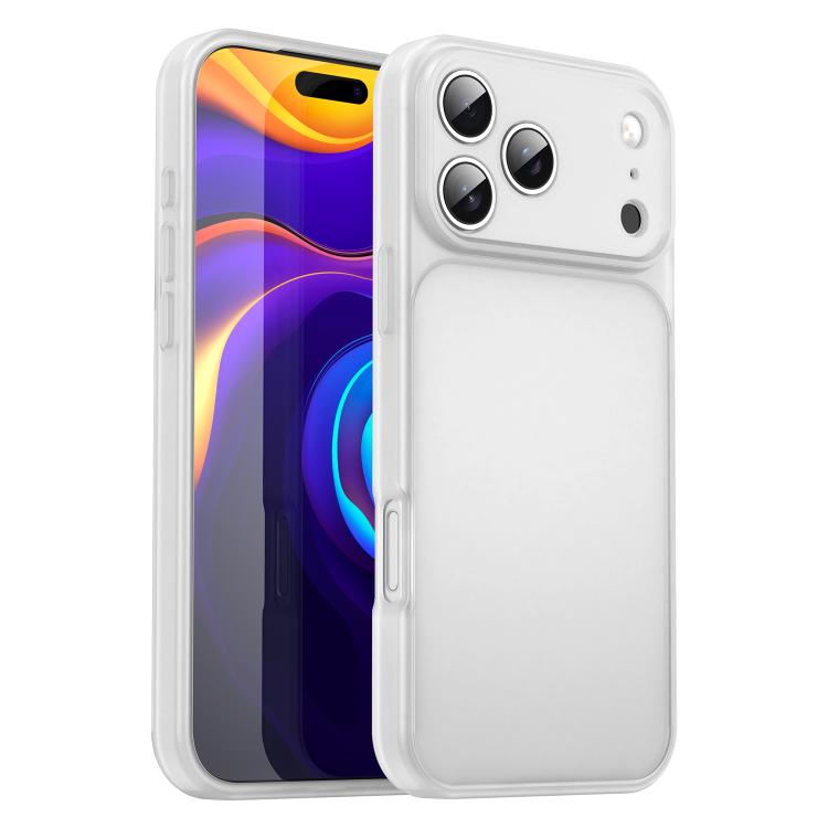 For iPhone 18 Pro Max Fanying Series Precision Camera Hole PC Hybrid TPU Translucent Frosted Phone Case(Matte White) — купить у Sunsky-online WW