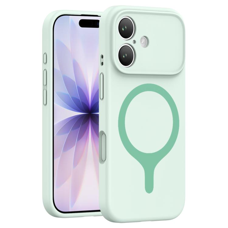 For iPhone 17 Transforms Into 17 Series Liquid Silicone Magnetic Phone Case(Green) — купить у Sunsky-online WW