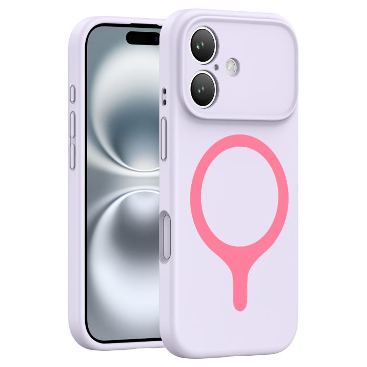 For iPhone 16 Transforms Into 17 Series Liquid Silicone Magnetic Phone Case(Purple) — купить у Sunsky-online WW