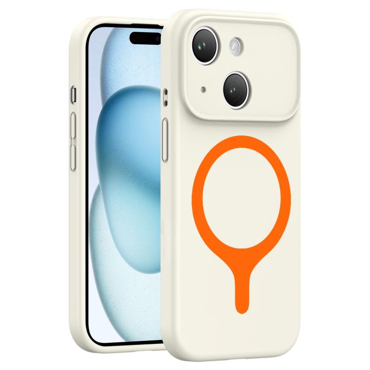 For iPhone 15 Transforms Into 17 Series Liquid Silicone Magnetic Phone Case(White) — купить у Sunsky-online WW