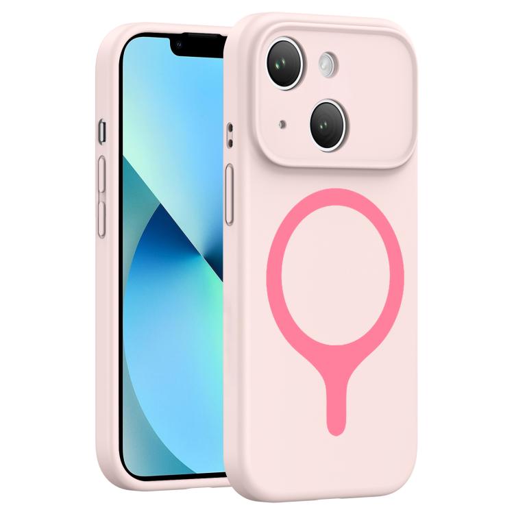 For iPhone 13 Transforms Into 17 Series Liquid Silicone Magnetic Phone Case(Pink) — купить у Sunsky-online WW