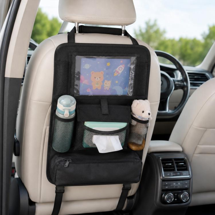 

Car Seat Back Children Anti-kick Pad Back Storage Hanging Bag, Size:41 x 61 cm(Black)