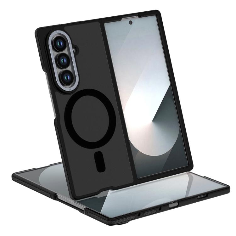 

For Galaxy Z Fold8 Ultra 5G Dual Color Skin Feel Magnetic Phone Case(Black)