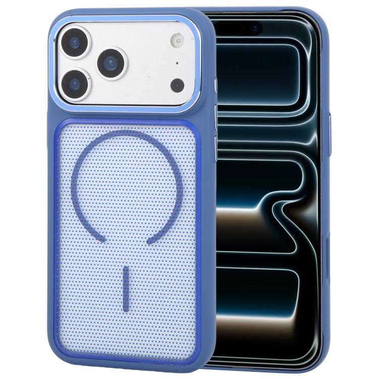 For iPhone 18 Pro GEBEI Skin Feel Starry Dot Magnetic Phone Case(Blue)
