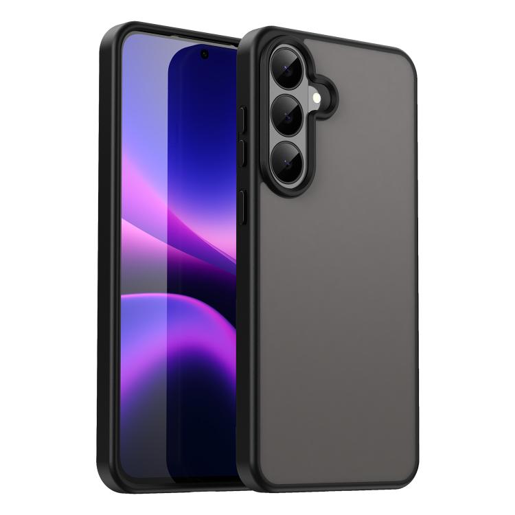 

For Galaxy S26 FE 5G Fanying Series PC Hybrid TPU Translucent Frosted Phone Case(Translucent Black)