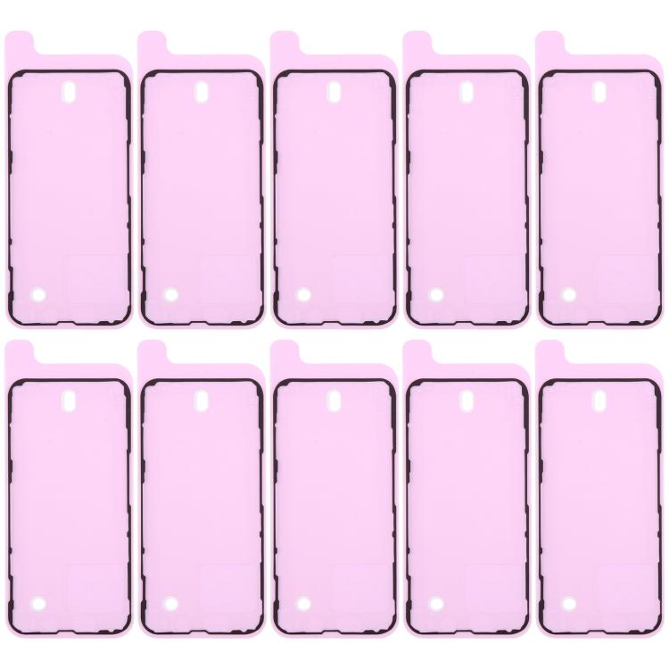 For iPhone 13 mini 10pcs OEM LCD Frame Bezel Waterproof Adhesive Gasket, Airtightness Test Compatible
