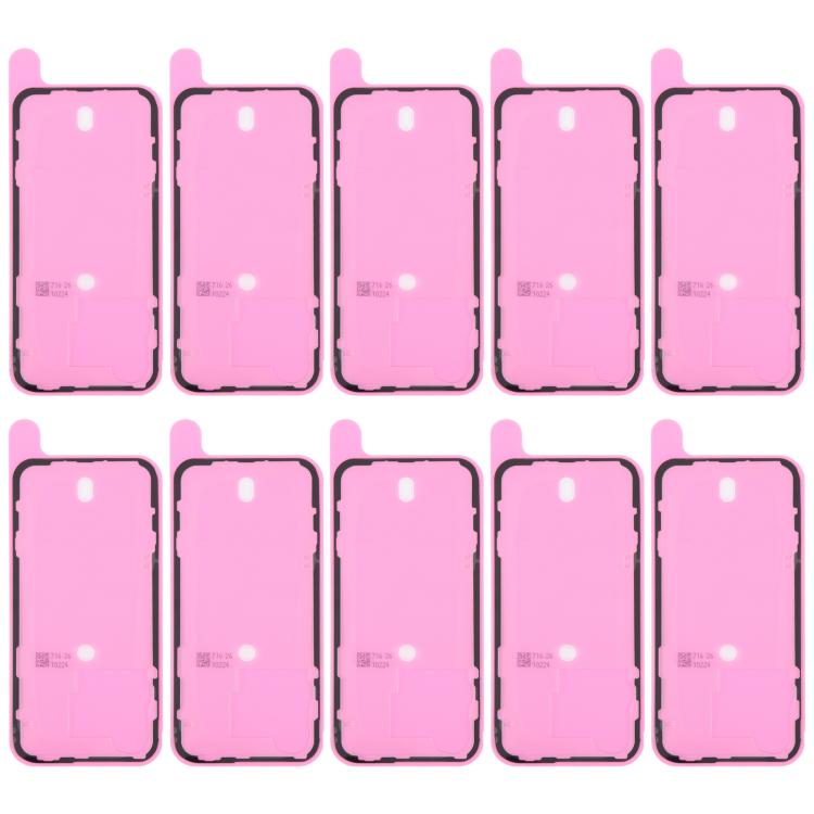 For iPhone 15 Pro 10pcs OEM Back Housing Cover Adhesive, Airtightness Test Compatible