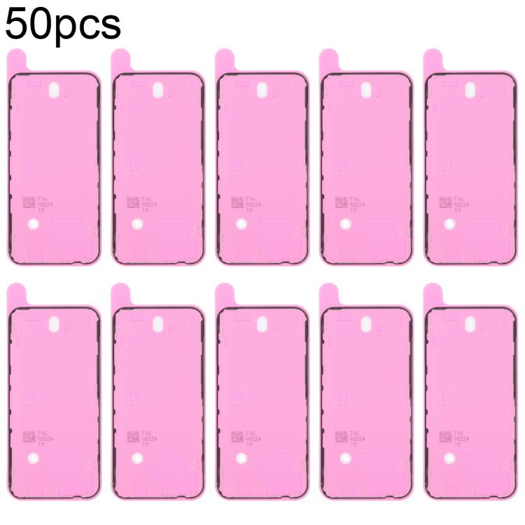 For iPhone 14 50pcs OEM Back Housing Cover Adhesive, Airtightness Test Compatible