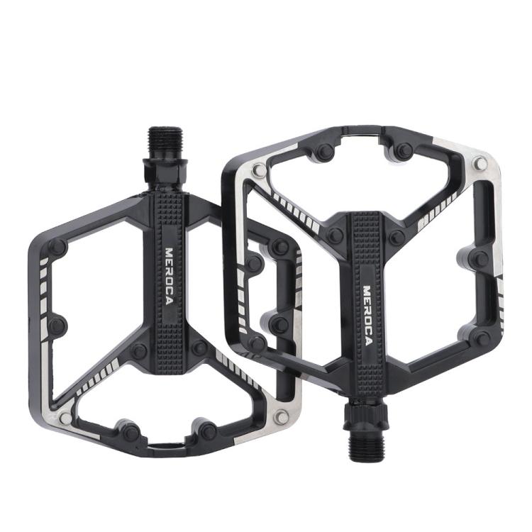 MEROCA Mountain Bike Pedals, Type:Dual-DU Version(Black)