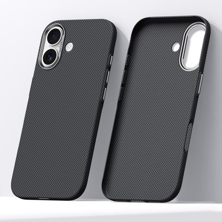 For iPhone 17 SULADA Kevlar Grid Patterned Skin Feel Phone Case(Black)