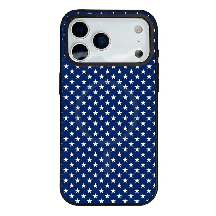 For iPhone 17 Pro Star Cross Detachable Dual Magnetic PC Hybrid TPU Phone Case(Star)