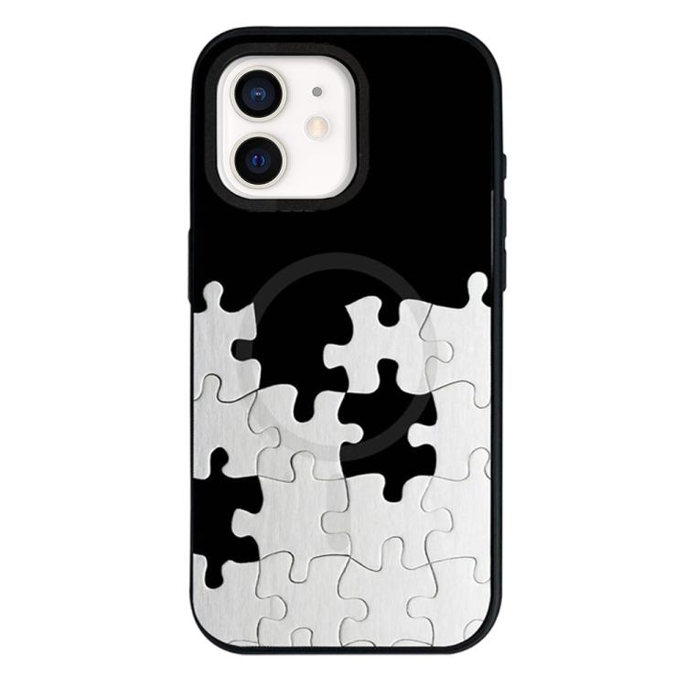 For iPhone 11 Star Cross Detachable Dual Magnetic PC Hybrid TPU Phone Case(Puzzles)