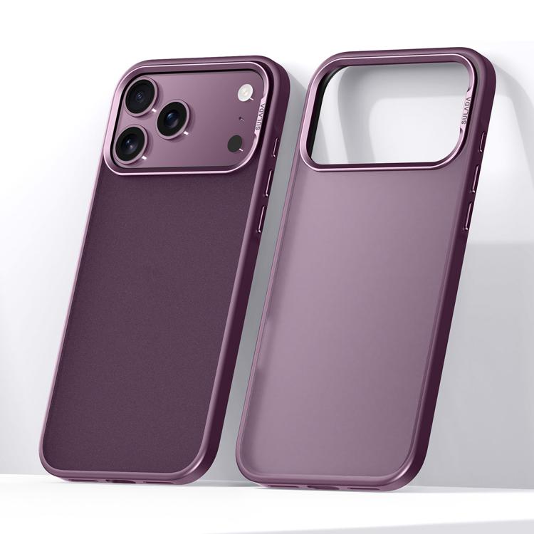 For iPhone 18 Pro Max SULADA Skin Feel Matte Shockproof Phone Case(Purple)