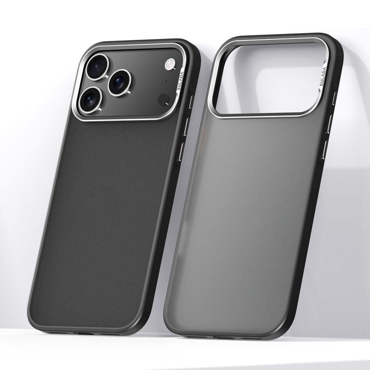For iPhone 18 Pro SULADA Skin Feel Matte Shockproof Phone Case(Black)