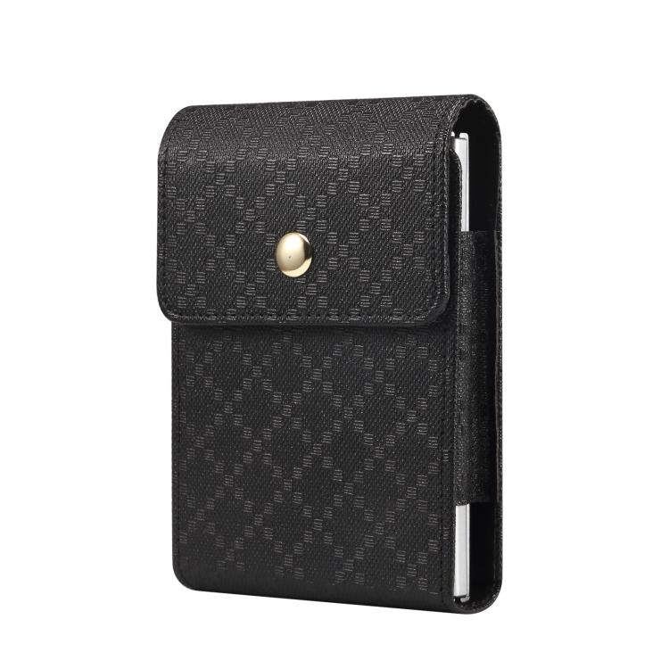 For Samsung Galaxy Z Fold8 5G Checkered Texture Waist Hanging Phone Case(Black)