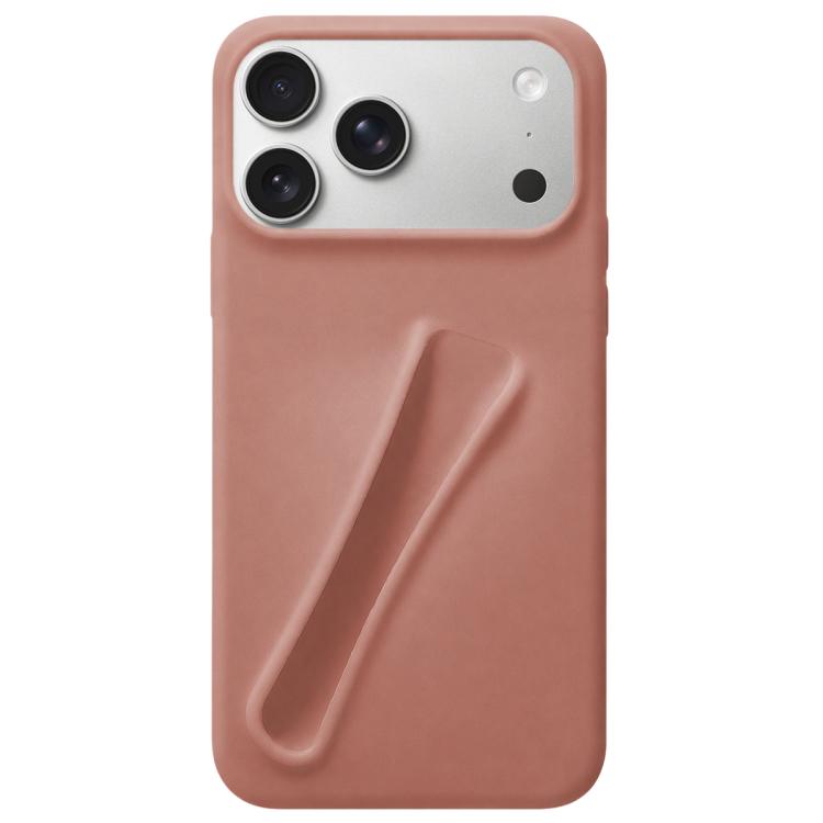For iPhone 18 Pro Max / 17 Pro Max Lipstick Silicone 3D Phone Case(Milk Tea)