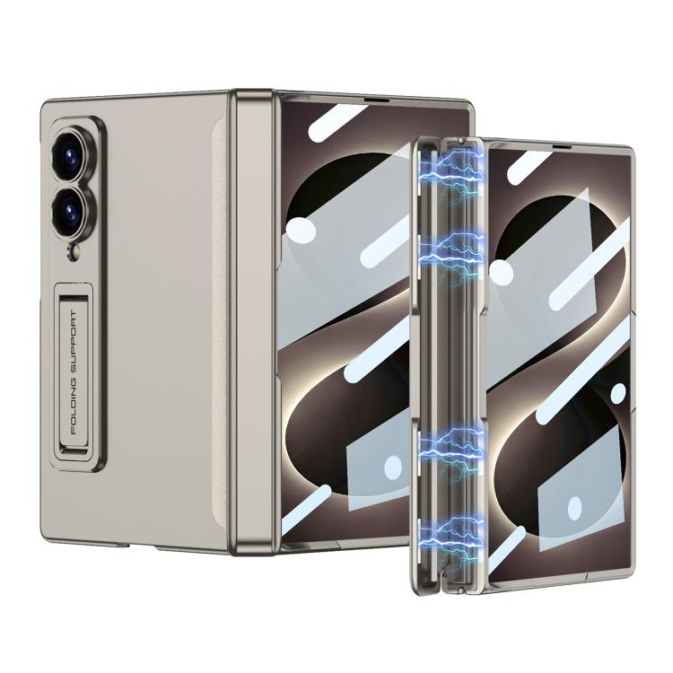 For Galaxy Z Fold8 5G GKK Integrated Magnetic Folding Full Cover Phone Case(Titanium Gray)