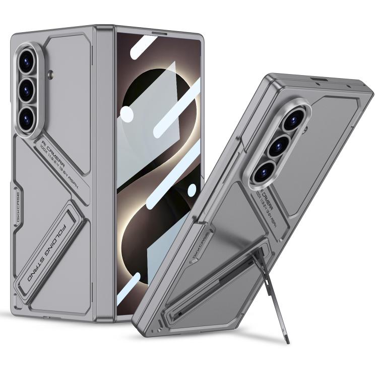 For Galaxy Z Fold8 Ultra 5G GKK Integrated Magnetic Folding Hinge Vision Phone Case(Grey)