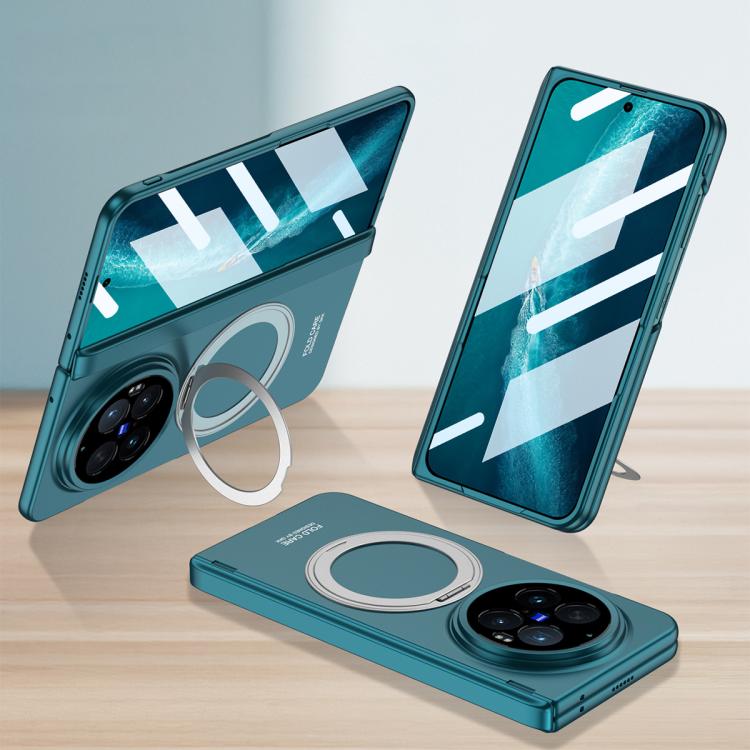 For vivo X Fold6 5G GKK Integrated Magnetic All-Inclusive Phone Case with Rotating Holder(Blue)