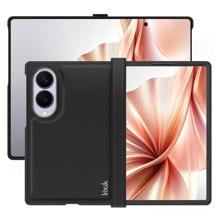 For Galaxy Z Fold8 5G imak Ruiyi Series Carbon Fiber PU + PC Phone Case