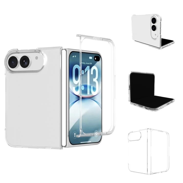 For iPhone Duo ABEEL Clear PC Phone Case(Transparent)