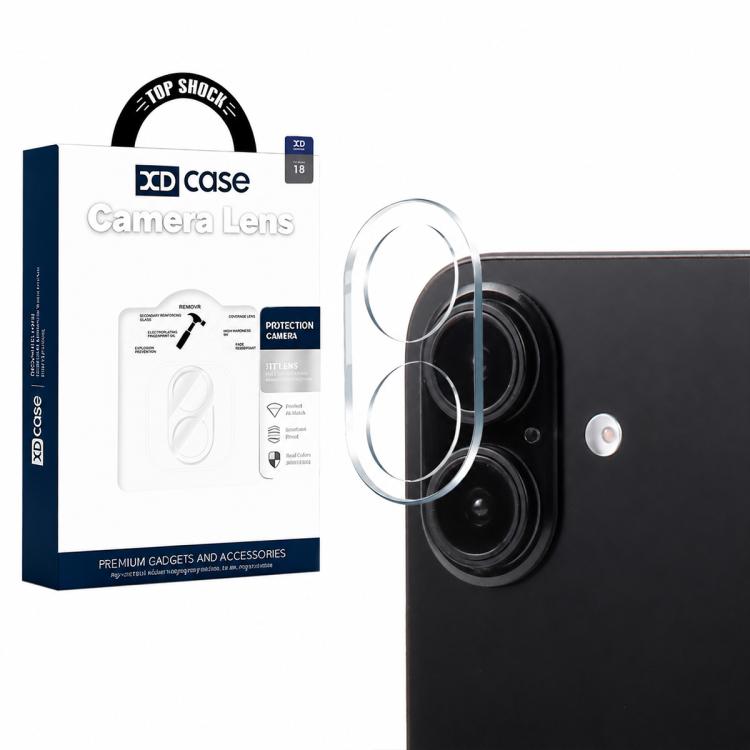 For iPhone 18 XDcase Transparent Integrated Tempered Glass Camera Film