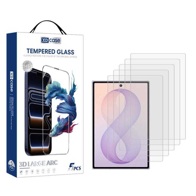 For GalaxyZ Fold8 5G Outer Screen XDcase 5 PCS/Pack Transparent HD Tempered Glass Film