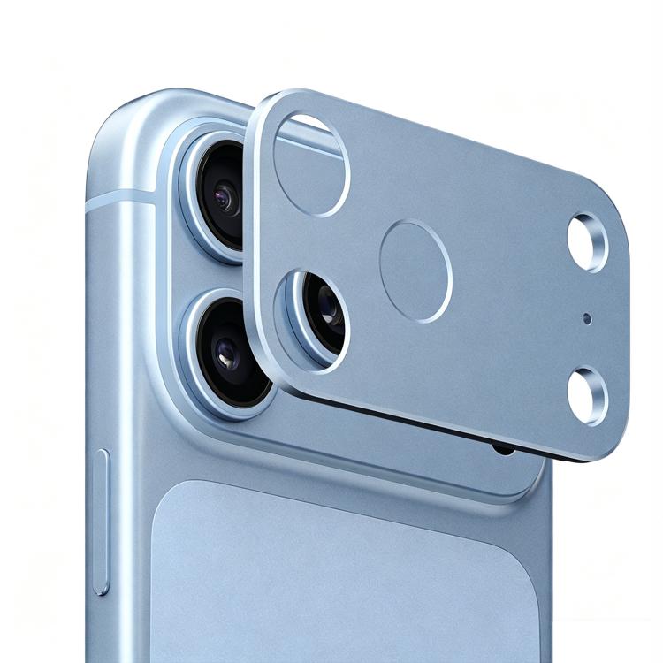 For iPhone 18 Pro Metal Flat & Hollow Camera Lens Protector(Blue)