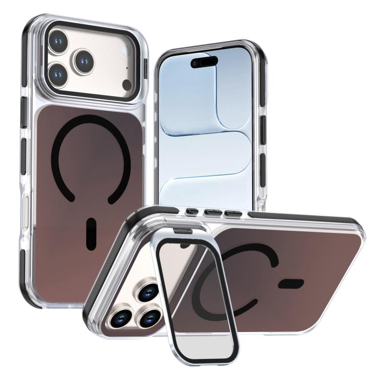 For iPhone 17 Pro Chameleon Gen2 Lens Cover Kickstand Magnetic Phone Case(Black)