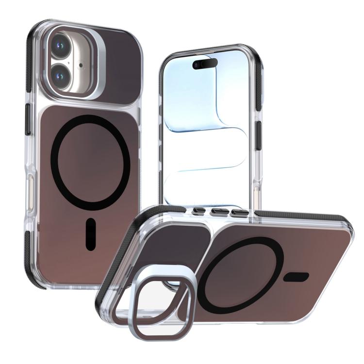 For iPhone 17 Chameleon Gen2 Lens Cover Kickstand Magnetic Phone Case(Black)