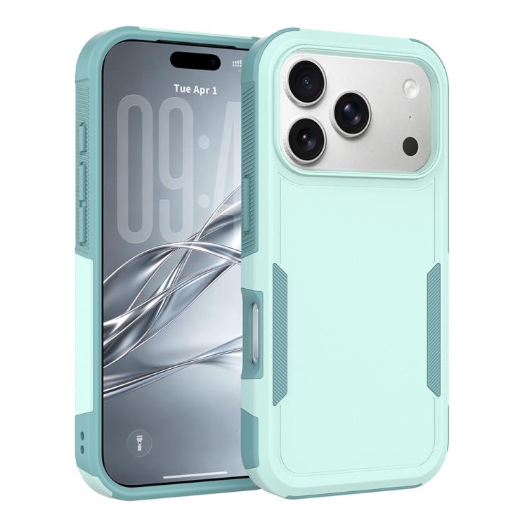 For iPhone 18 Pro 2 in 1 PC + TPU Phone Case(Light Green)