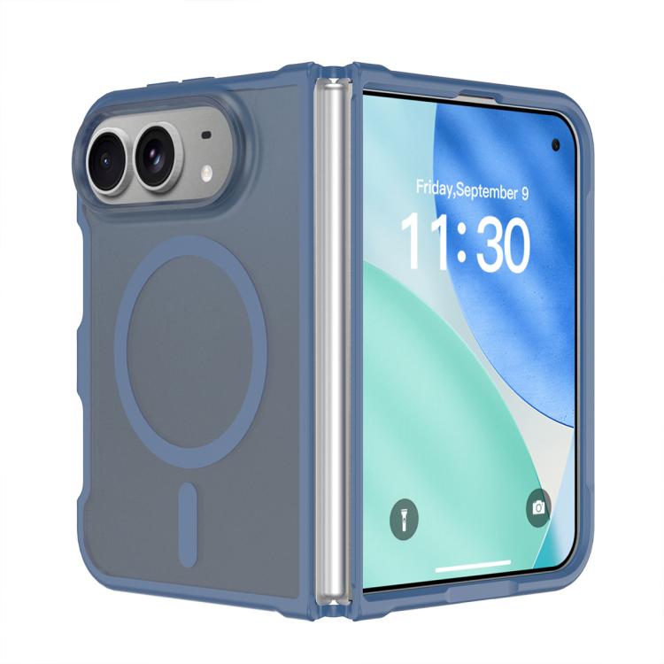 For iPhone Duo XDcase Skin Feel Frosted PC Hybrid TPU Magnetic Phone Case(Blue)
